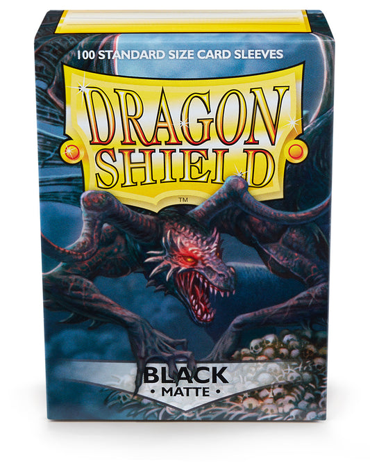 Dragon Shield - Standard Sleeves: Black [Matte] (100 Sleeves)