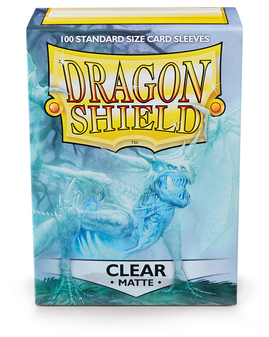 Dragon Shield - Standard Sleeves: Clear [Matte] (100 Sleeves)