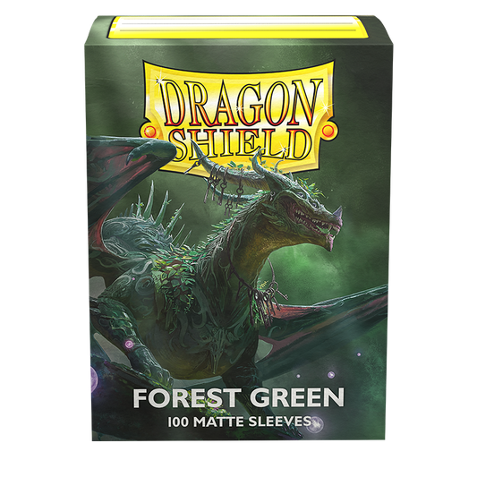 Dragon Shield - Standard Sleeves: Forest Green [Matte] (100 Sleeves)