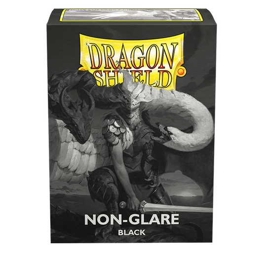 Dragon Shield - Standard Sleeves: Non-Glare Black V2 [Matte] (100 Sleeves)