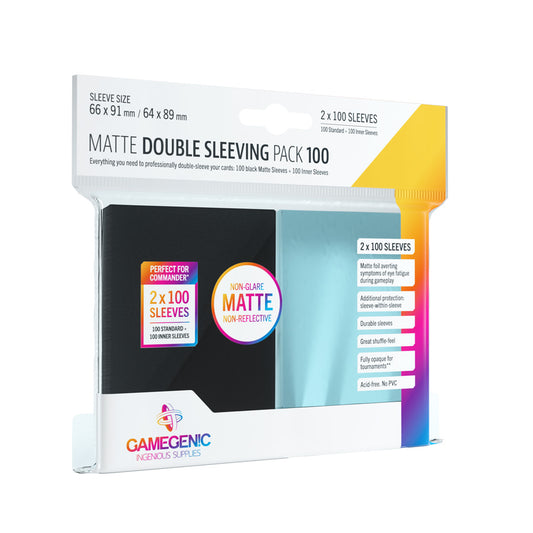 Gamegenic - Matte Sleeves Double Sleeving Pack (100 stuks)