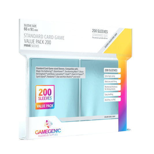 Gamegenic - Standard Sleeves Value Pack (200 stuks)