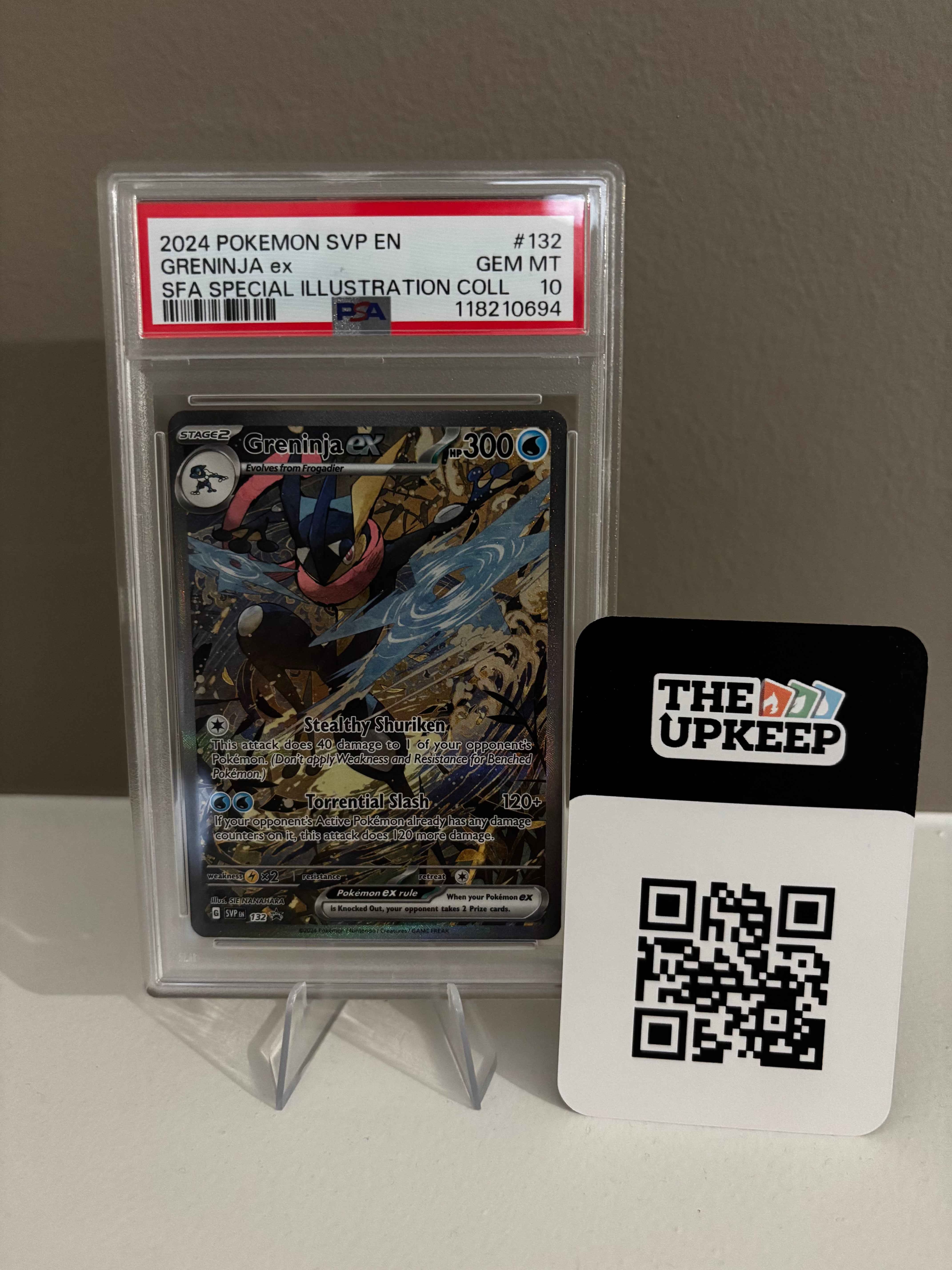 Greninja ex – Scarlet & Violet Promo – SVP 132 – PSA 10 - The Upkeep