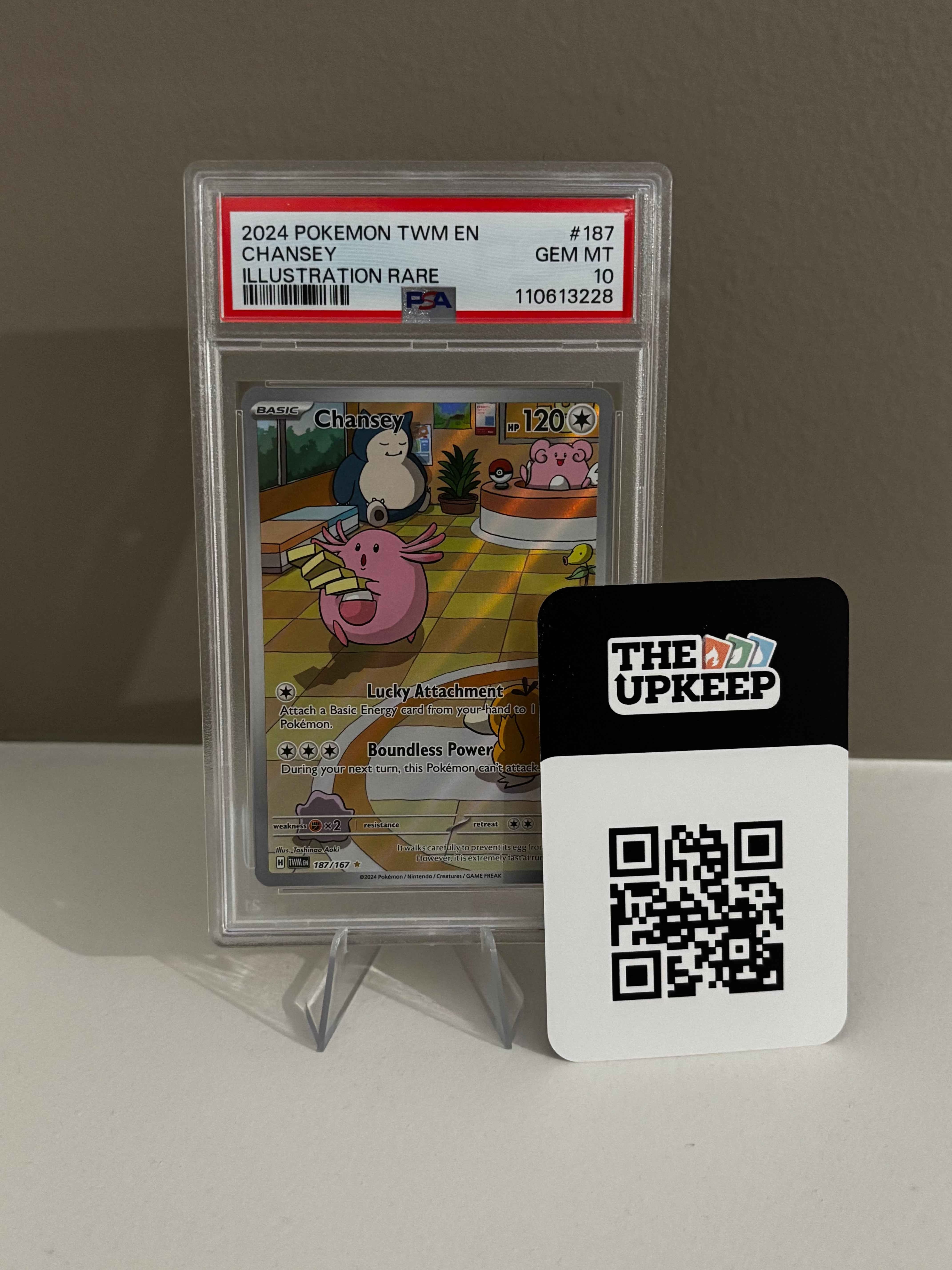 Chansey – Twilight Masquerade – TWM 187/167 – PSA 10 - The Upkeep
