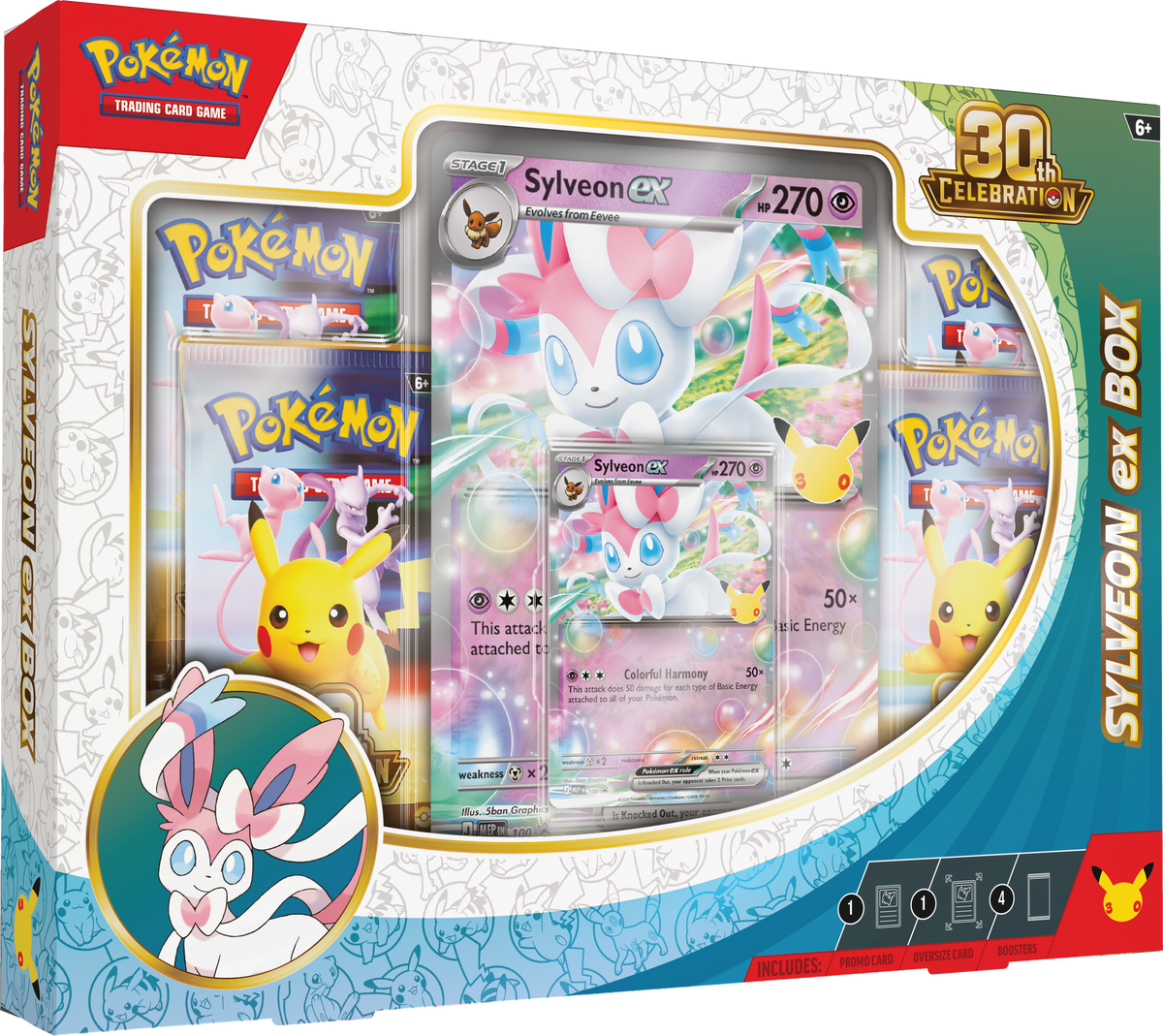 Pokémon: 30th Celebration - Pokémon ex Box (Sylveon ex)