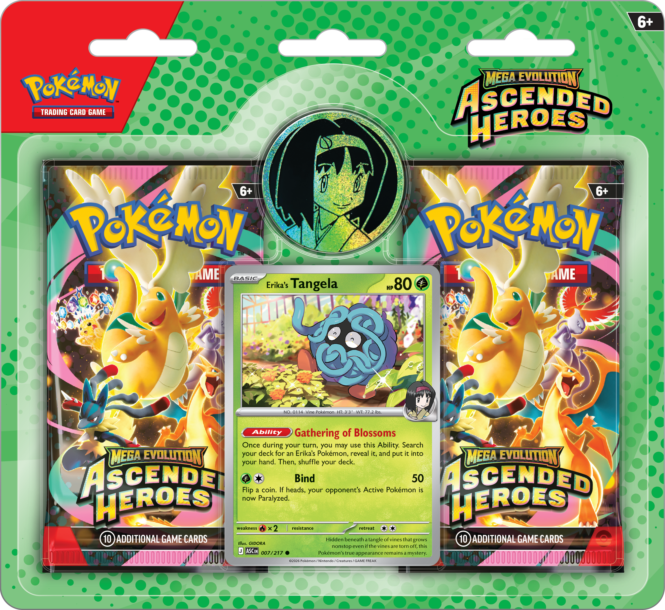 Pokémon: Ascended Heroes - 2-Pack Blister - Erika - The Upkeep