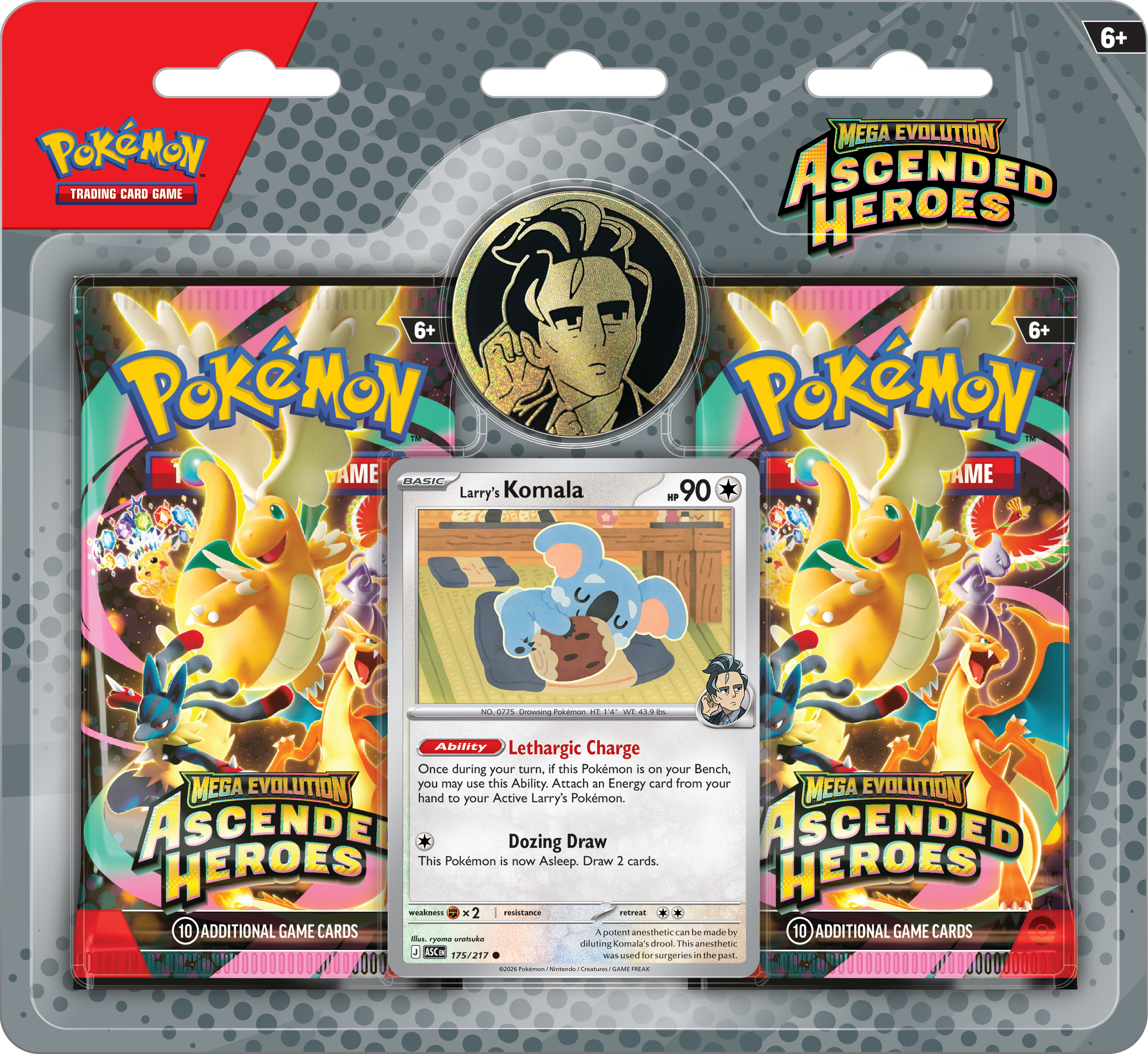 Pokémon: Ascended Heroes - 2 Pack Blister - Larry - The Upkeep