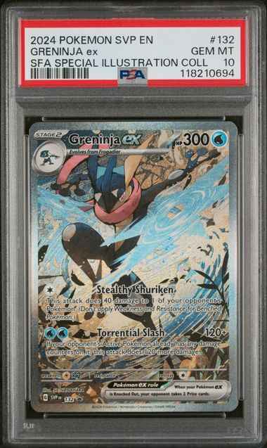 Greninja ex – Scarlet & Violet Promo – SVP 132 – PSA 10 - The Upkeep