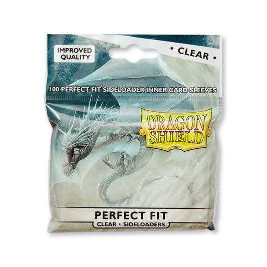 Dragon Shield - Standard Perfect Fit Sleeves: Clear [Sideloaders] (100 Sleeves)