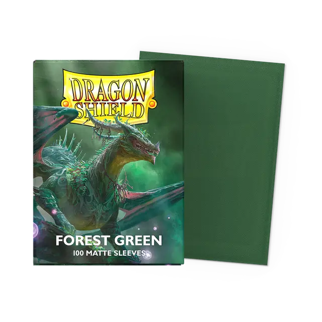 Dragon Shield - Standard Sleeves: Forest Green [Matte] (100 Sleeves) - The Upkeep
