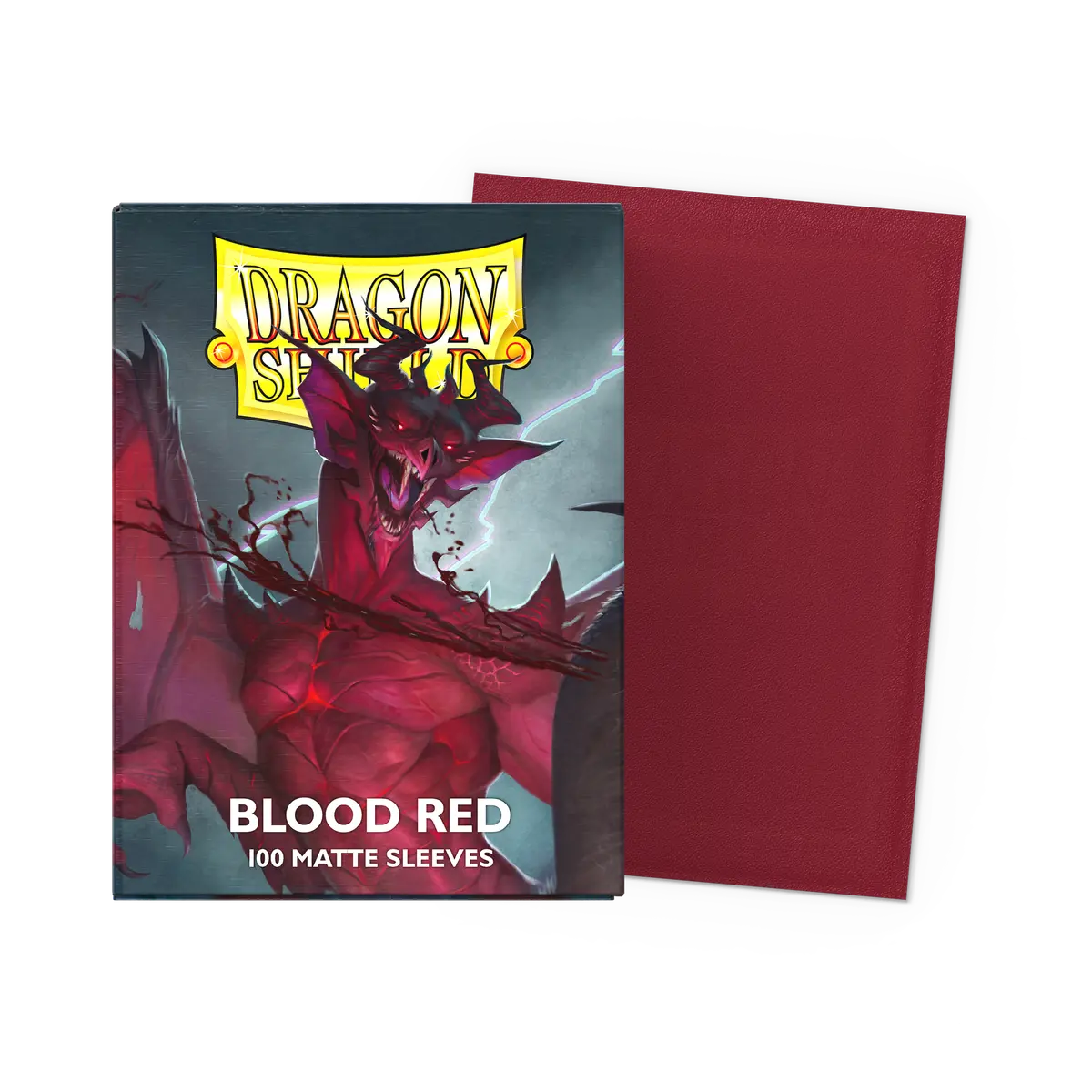 Dragon Shield - Standard Sleeves: Blood Red [Matte] (100 Sleeves) - The Upkeep