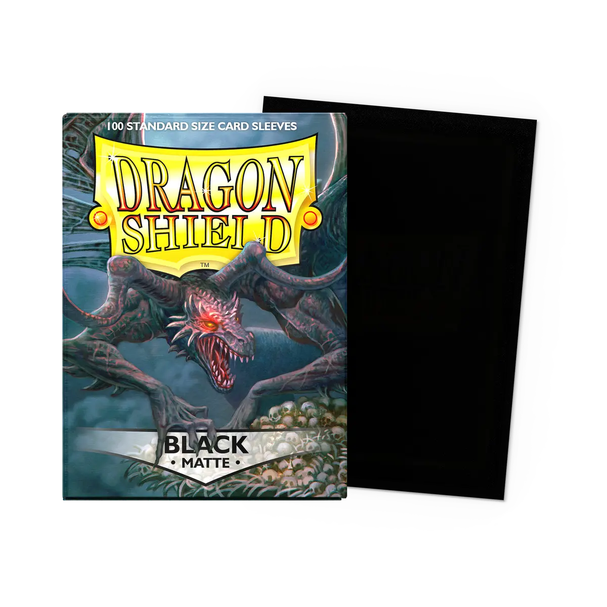 Dragon Shield - Standard Sleeves: Black [Matte] (100 Sleeves) - The Upkeep