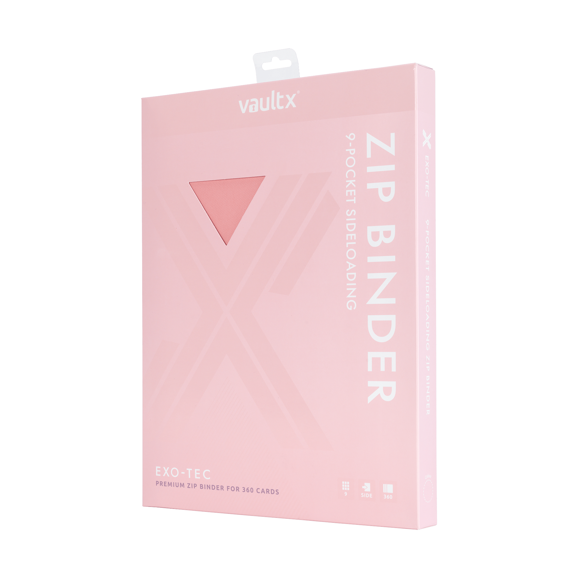 9-Pocket Exo-Tec® Zip Binder Just Pink - The Upkeep