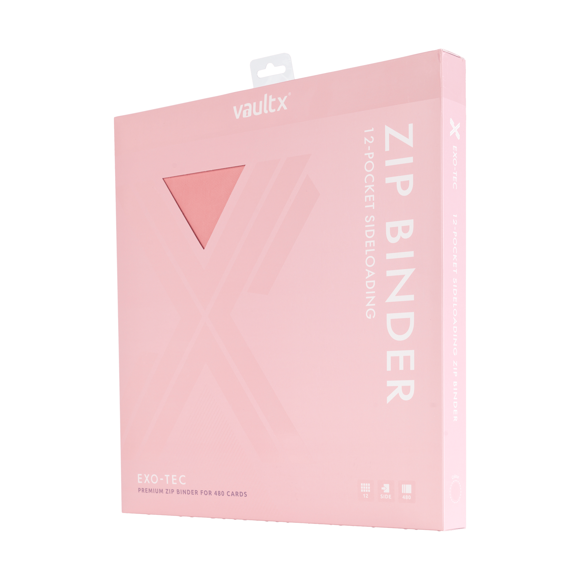 12-Pocket Exo-Tec® Zip Binder Just Pink - The Upkeep