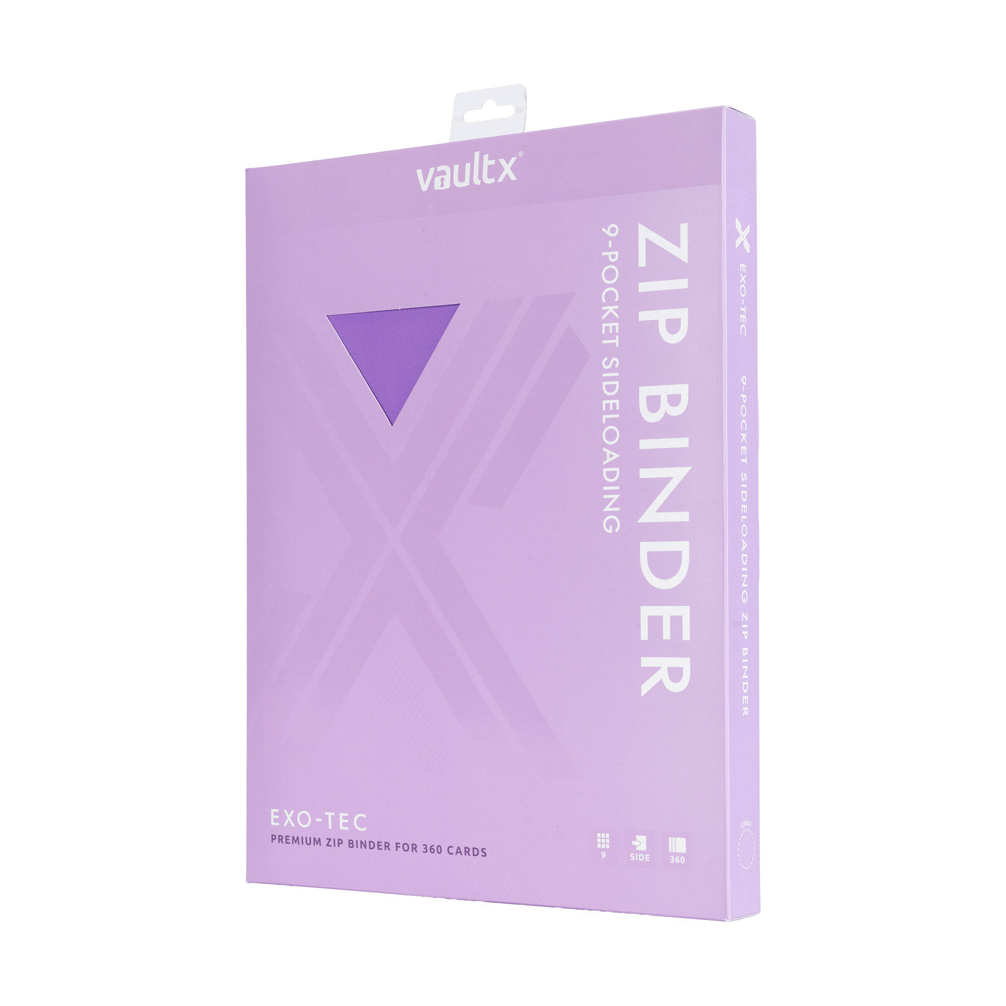 9-Pocket Exo-Tec® Zip Binder Just Purple - The Upkeep