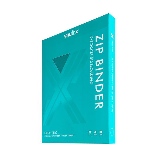 9-Pocket Exo-Tec® Zip Binder Ocean Blue