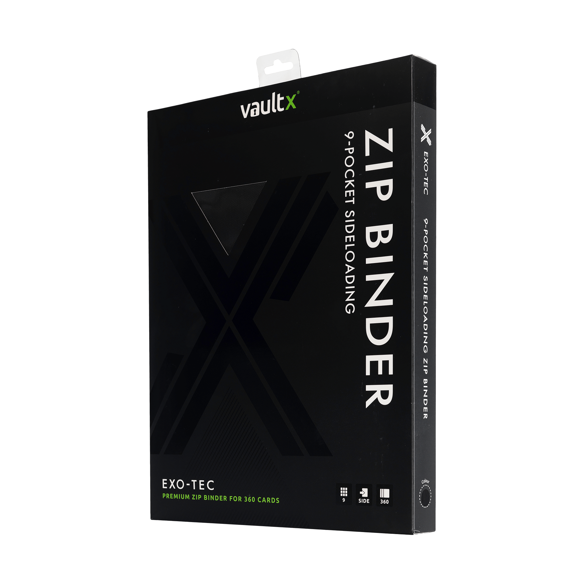 9-Pocket Exo-Tec® Zip Binder Signature Black - The Upkeep